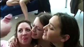 British Amateur Sluts Blow and Ride with Cumshot