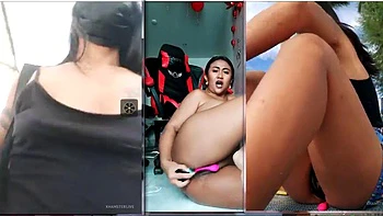 Harnah Thai spritzt beim Masturbieren mit Toys