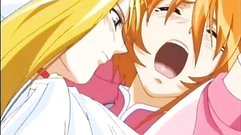 Blondes Anime-Mädchen bläst hartfickend