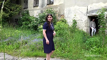 Brunette MILF Ria Devochka BG fucks Karups style