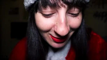 Brunette italiana grávida recebe blowjob POV com peitos grandes e buceta peluda