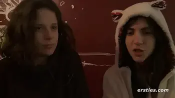 Ersties: Cute Amateur Babes Have Hot Lesbian Sex In A Public Changing Room