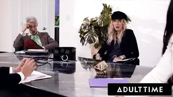 ADULT TIME - Keira Croft Agrees To FREE USE SEX In Front Of Her Colleagues At Work!