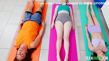 Mia Teen, Rivers & Paige Blowjobs and DP in Hardcore Teen Action