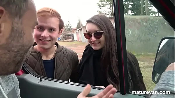 Cougar picks up Lost Couple in a Van