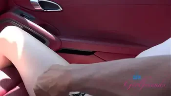 Mazy Myers roadtrip pussy play and epic blowjob in the car POV GFE