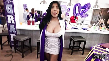 Diabella Eclair's big tits fucked hard in all positions