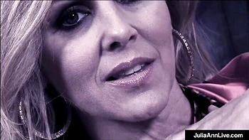 Julia Ann's steamy lingerie solo fuck