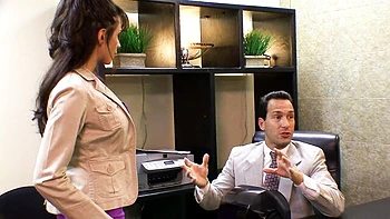 Ariella Ferrera Gets Group Blowjobs and Tit Fuck