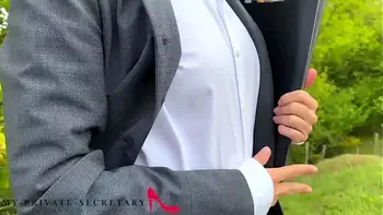 my private secretary roughly used outdoors and destroying her business clothes