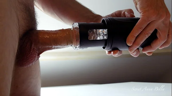 My husband and his big dick are trying Sohimi automatic male masturbator ! Nice cumshot :) SOHIMI !!