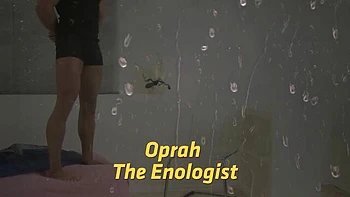 Busty Teen Oprah Drinks and Gets Pissed On