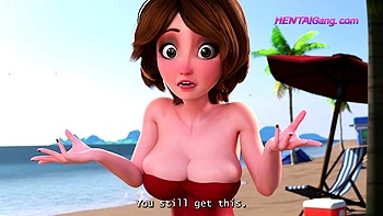 Stepmom Cass Gets Her Ass Fucked on the Beach POV