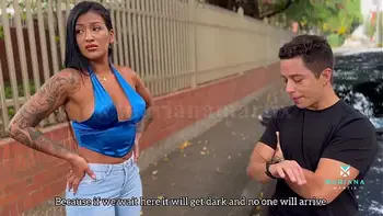 Fucked by a stranger after being robbed in the street - Cum on pussy - Mariana Martix