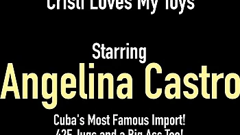 Busty Angelina Castro and Cristi Ann chubby milfs fuck